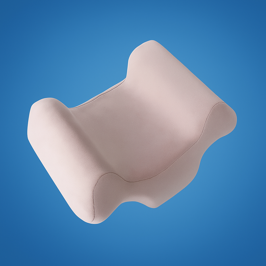 GlowAlign | Anti-Wrinkle Beauty Pillow – Memory Foam Orthopaedic Support – Contoured Shape for Side & Back Sleepers