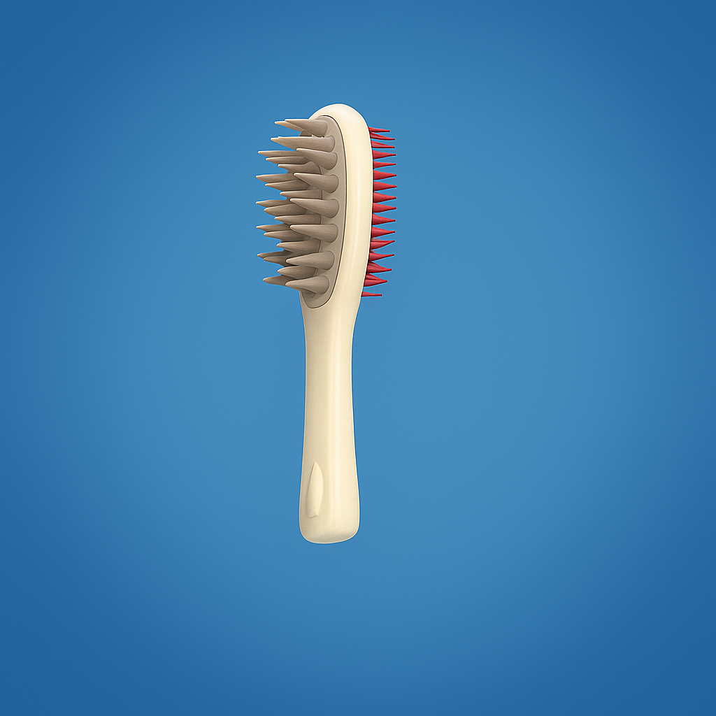 ScalpLuxe | Double-Sided Shampoo Brush – Silicone Scalp Massager – Deep Clean for Oily Hair & Sensitive Scalp