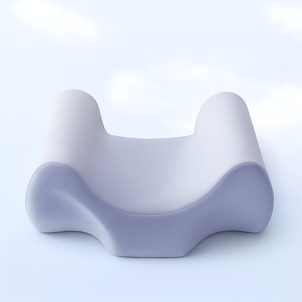 GlowAlign | Anti-Wrinkle Beauty Pillow – Memory Foam Orthopaedic Support – Contoured Shape for Side & Back Sleepers