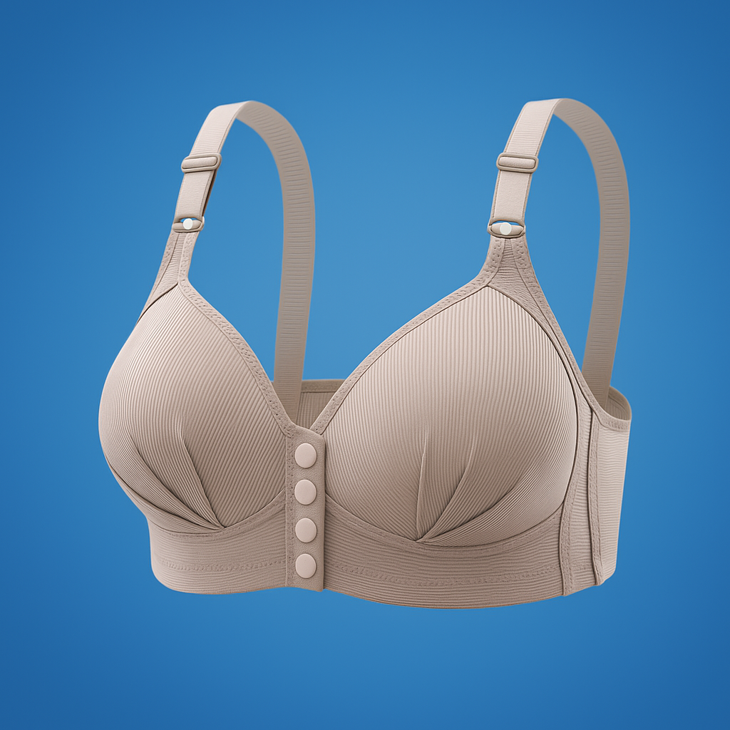 Luvina | Plus Size Push-Up Bra – Wireless Front Closure – Breathable Lift Support – Everyday Comfort & Ease