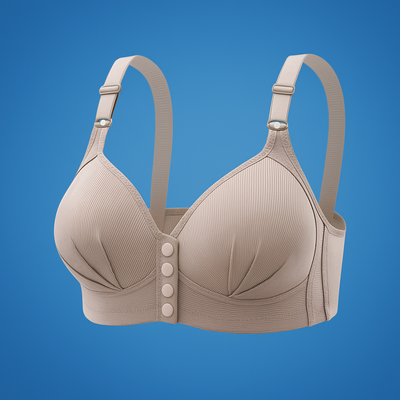 Luvina | Plus Size Push-Up Bra – Wireless Front Closure – Breathable Lift Support – Everyday Comfort & Ease