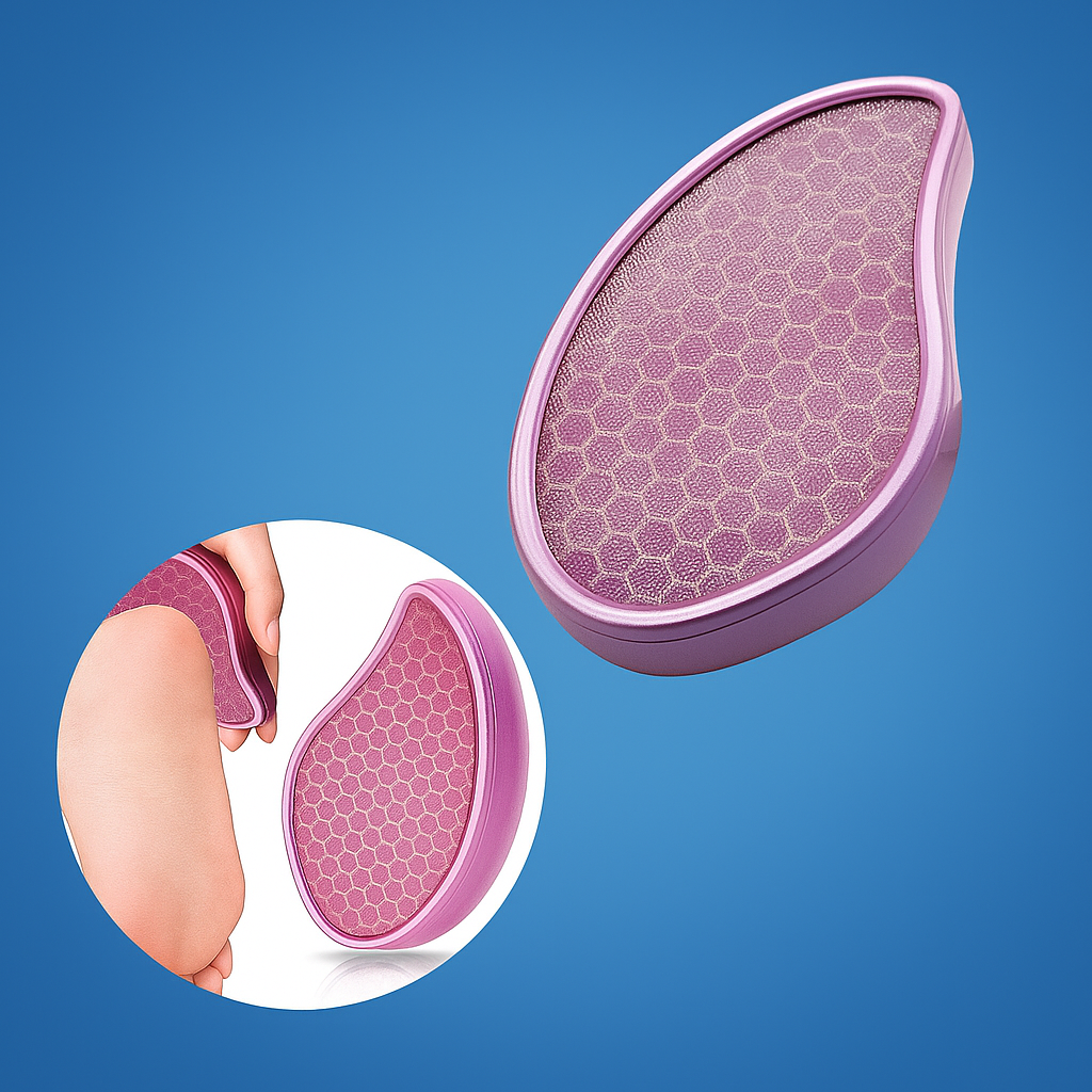 SoleKind | Foot File Hard-Skin Remover – Nano Glass Surface – Washable & Gentle – Smooth Cracked Heels at Home