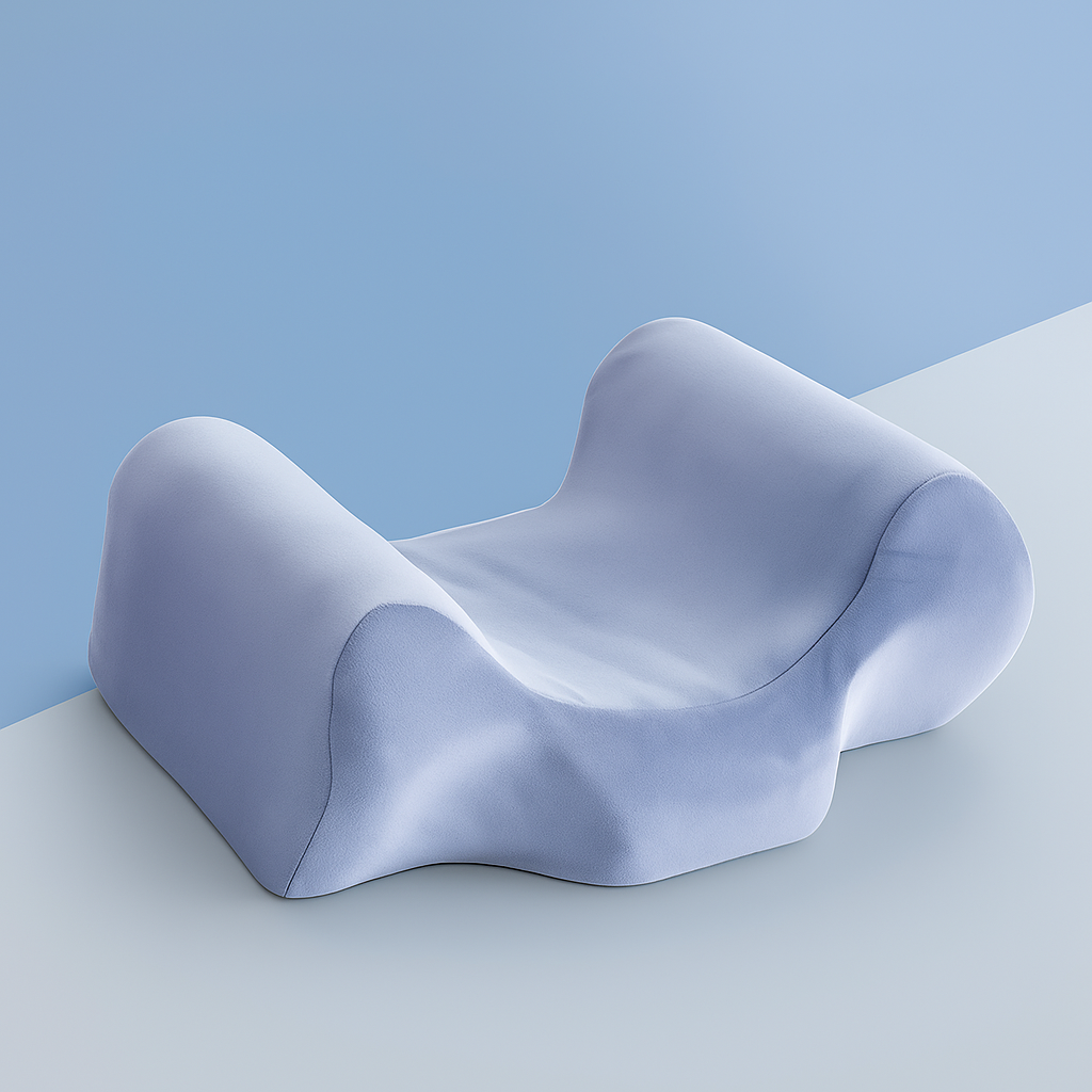 GlowAlign | Anti-Wrinkle Beauty Pillow – Memory Foam Orthopaedic Support – Contoured Shape for Side & Back Sleepers