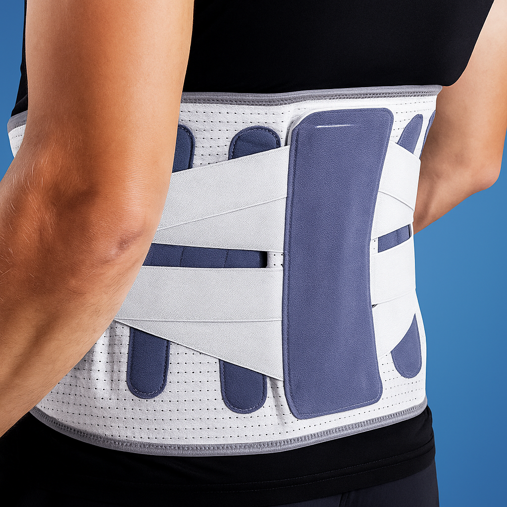 AlignCore | Lumbar Support Belt – Adjustable Compression Brace – Breathable Mesh Fit – Posture & Back Pain Relief