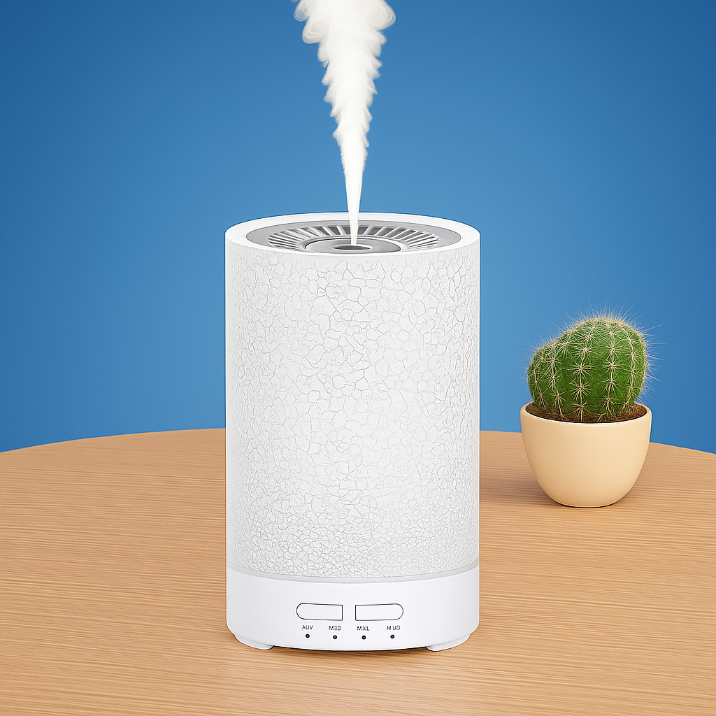 AeroGlow | Ultrasonic Air Humidifier – Essential Oil Diffuser with LED Night Light – Quiet Cool Mist – Bedroom & Home Relaxation