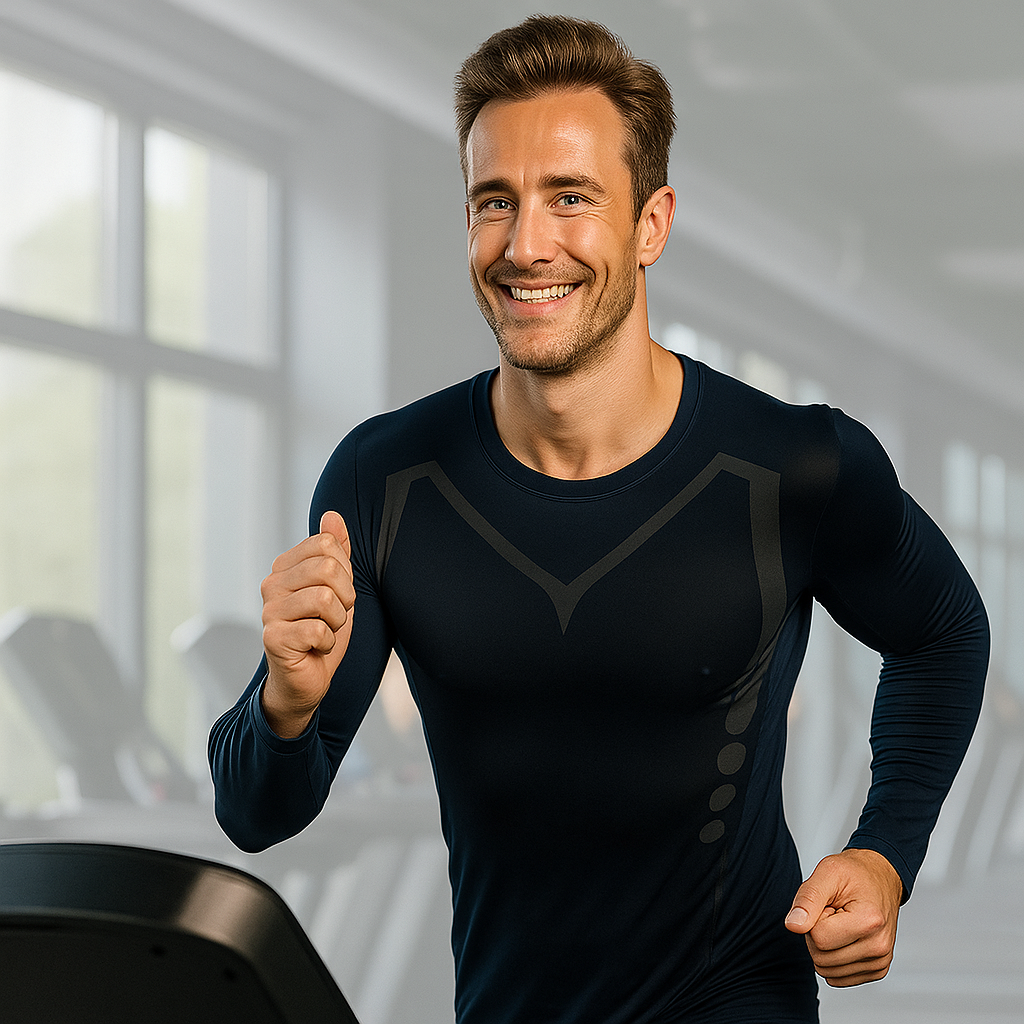 ProDryFit | Men’s Long Sleeve Workout Shirt – Quick-Dry Moisture-Wicking Top – Breathable Stretch Mesh – Gym & Running