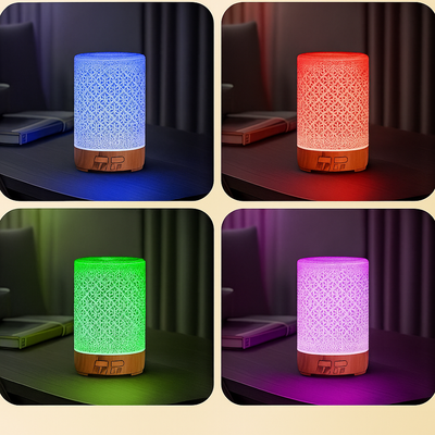 AeroGlow | Ultrasonic Air Humidifier – Essential Oil Diffuser with LED Night Light – Quiet Cool Mist – Bedroom & Home Relaxation