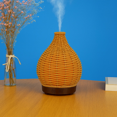 CalmMist | Humidifier & Essential-Oil Diffuser – Dry-Air Relief for Bedroom & Nursery – Quiet USB 5 V – 80 ml Stylish Vase Design