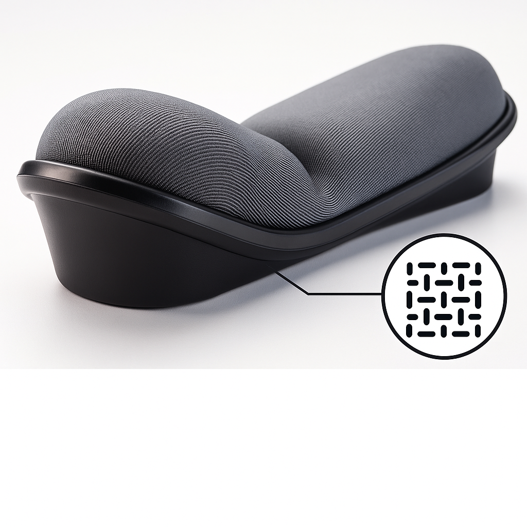 WristEase | Ergonomic Wrist Rest – Pain Relief Support – Memory Foam Cushioned Non-slip – Office and Gaming