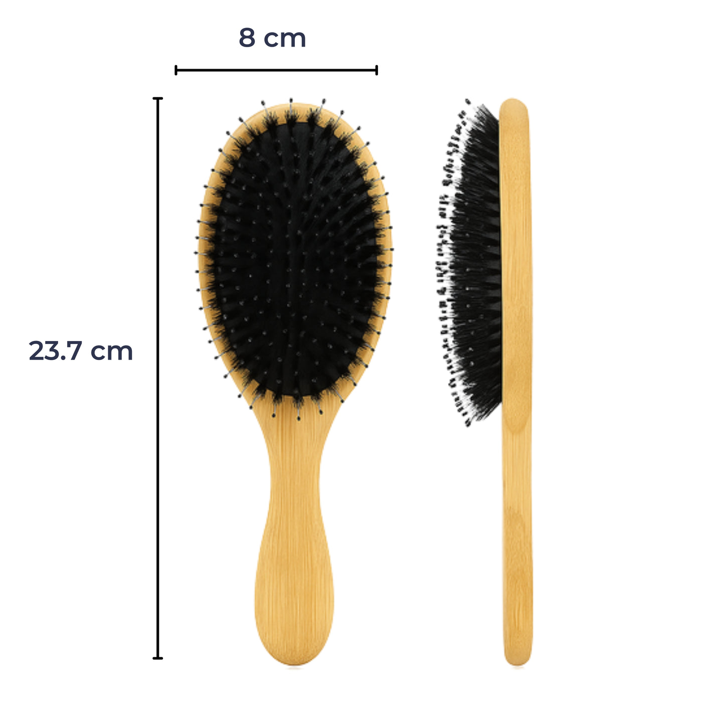 ShineLuxe | Detangling Boar Bristle Hair Brush – Anti-Frizz Scalp Massage – Natural Dual Bristles – Smooth Healthy Hair