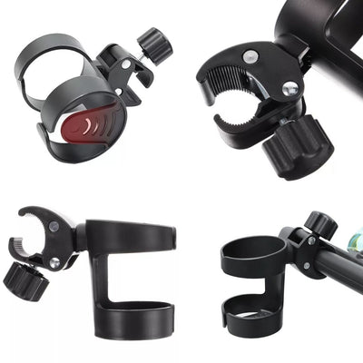 SipSecure | Universal Stroller Cup Holder – Adjustable Clamp – Secure Fit – Ideal for Parents on the Go