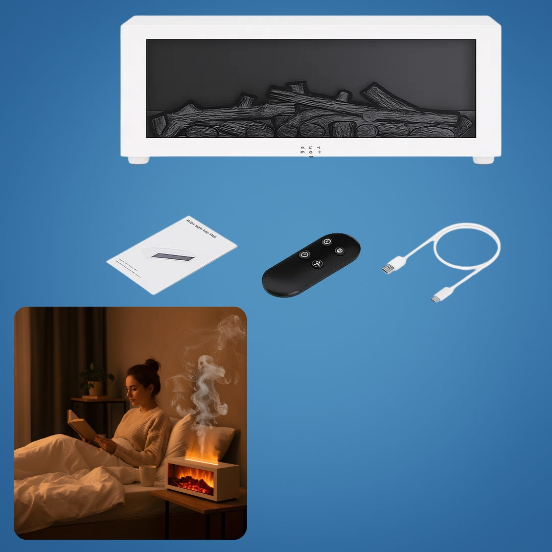 CalmAura | Essential Oil Diffuser Humidifier – Deep Sleep & Dry-Air Relief – Quiet USB-Powered 150 ml Tank – Bedroom & Living Room