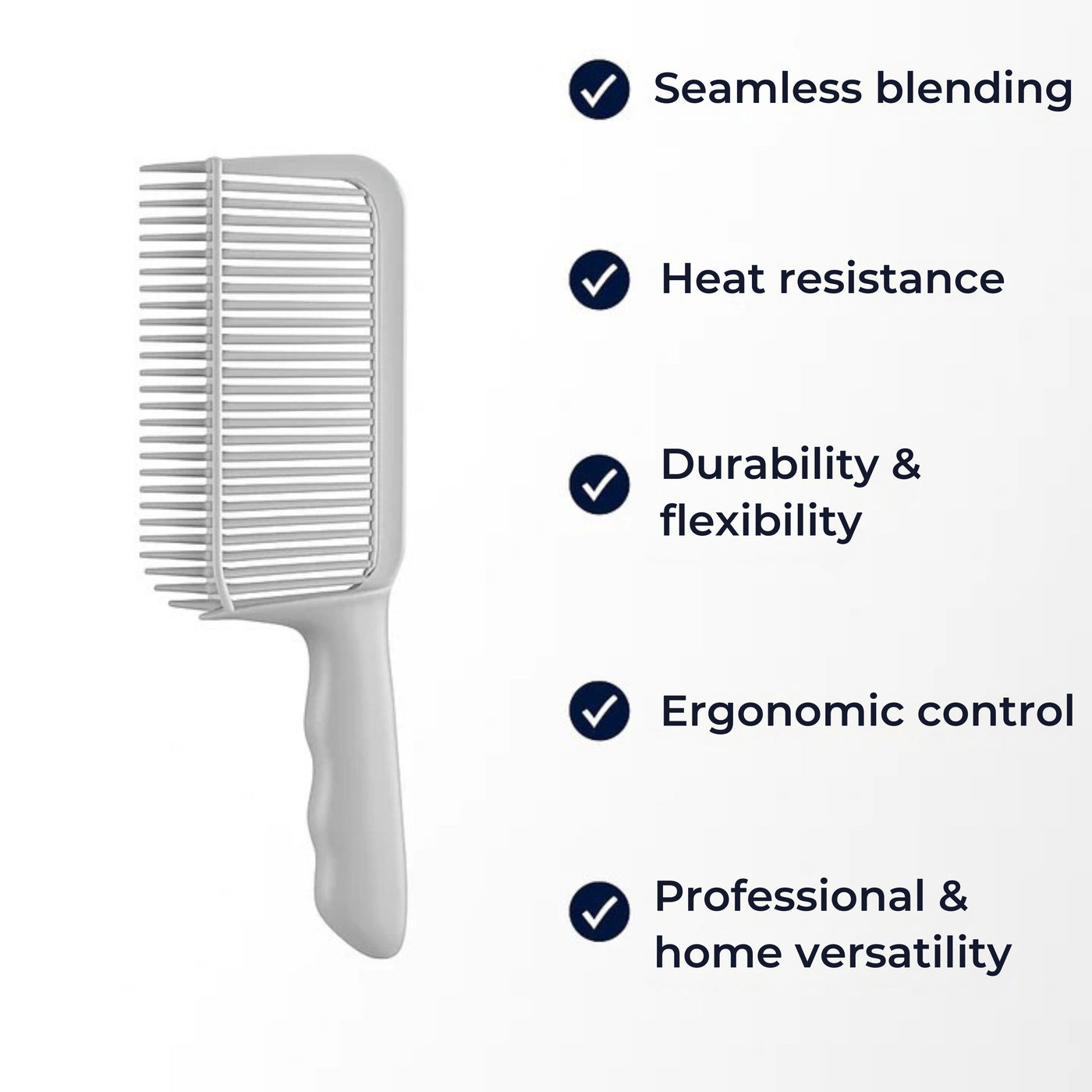 FadeMaster | Fade Comb – Heat-Resistant Hair Blending Tool – Flexible Durable Plastic – Professional Barber & Home DIY Haircut Styling