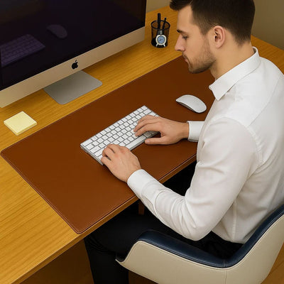 Deskguard | Desk Mat – Waterproof Fold-Edge – Spill Resistance - Well-Organised Workspace - Smooth Anti-Slip Surface for Home and Office
