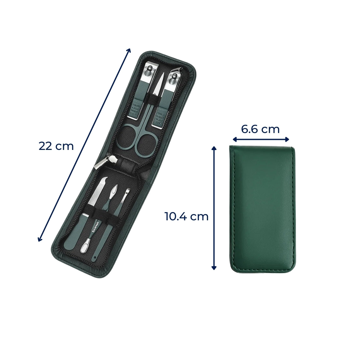 NailEase | 6‑Piece Nail Care Kit – Precise Nail Trimming – Durable Stainless Steel – Compact Design – Ideal for Travel, Home & Everyday Grooming