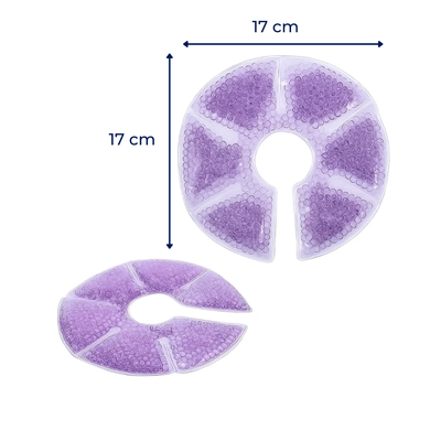 NurseEase | Breast Therapy Gel Pads – Engorgement Relief – Hot & Cold Contoured Gel Design – Comfort & Pain Relief for Nursing Mums