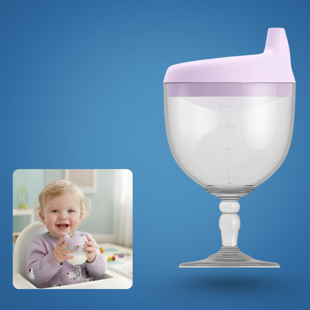 TinySip | Leak‑Proof Transition Sippy Cup – No‑Spill Silicone – Easy‑Grip Handles – Supports Weaning – Mess‑Free Drinking for Toddlers