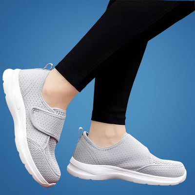 EaseStride | Orthopedic Shoes for Swollen Feet – Adjustable Velcro Straps – Breathable Cushioned Insole – Ideal for Elderly Comfort