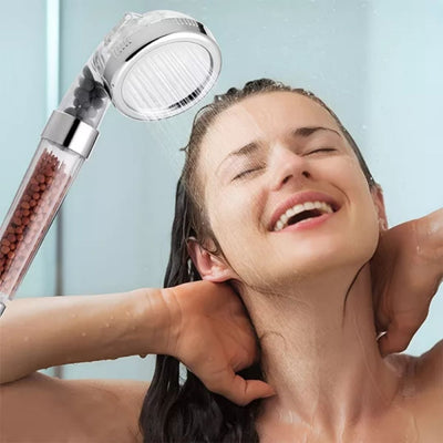 AquaBoost | High‑Pressure Handheld Shower Head – Pressure‑Boost Spray – Low‑Pressure
