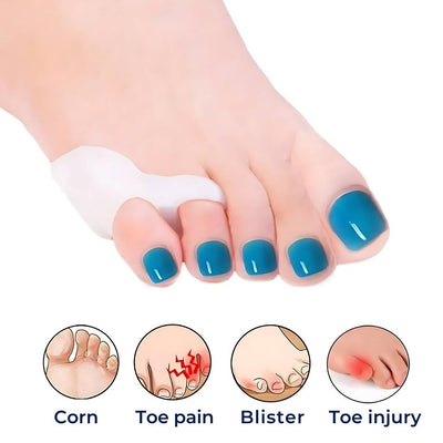 ToeGuard Orthopedic Toe Spacers | Bunionette Corrector - Little Toe Straightener - for Bunions - Hammertoe and Toe Alignment