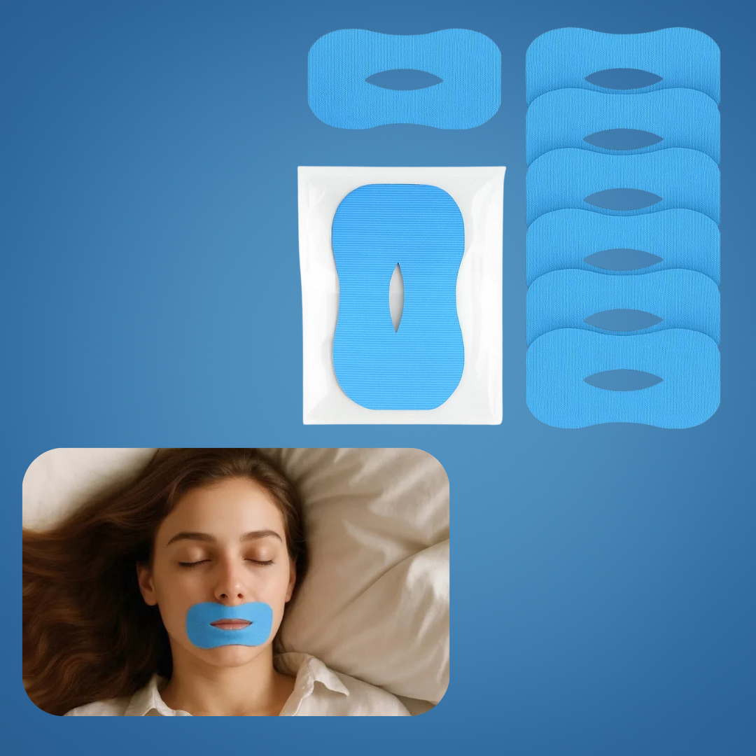 SilentEase | Anti-Snoring Mouth Tape – Snoring Reduction – Hypoallergenic & Breathable – Improve Sleep Quality & Prevent Dry Mouth
