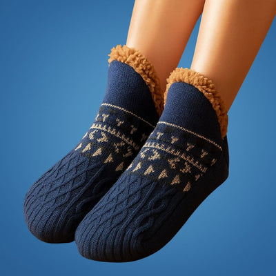 CosyNest | Thermal Slipper Socks – Fleece Lined – Non-Slip Grip – Stay Warm and Steady – Ultimate Comfort and Safety for Cold Floors