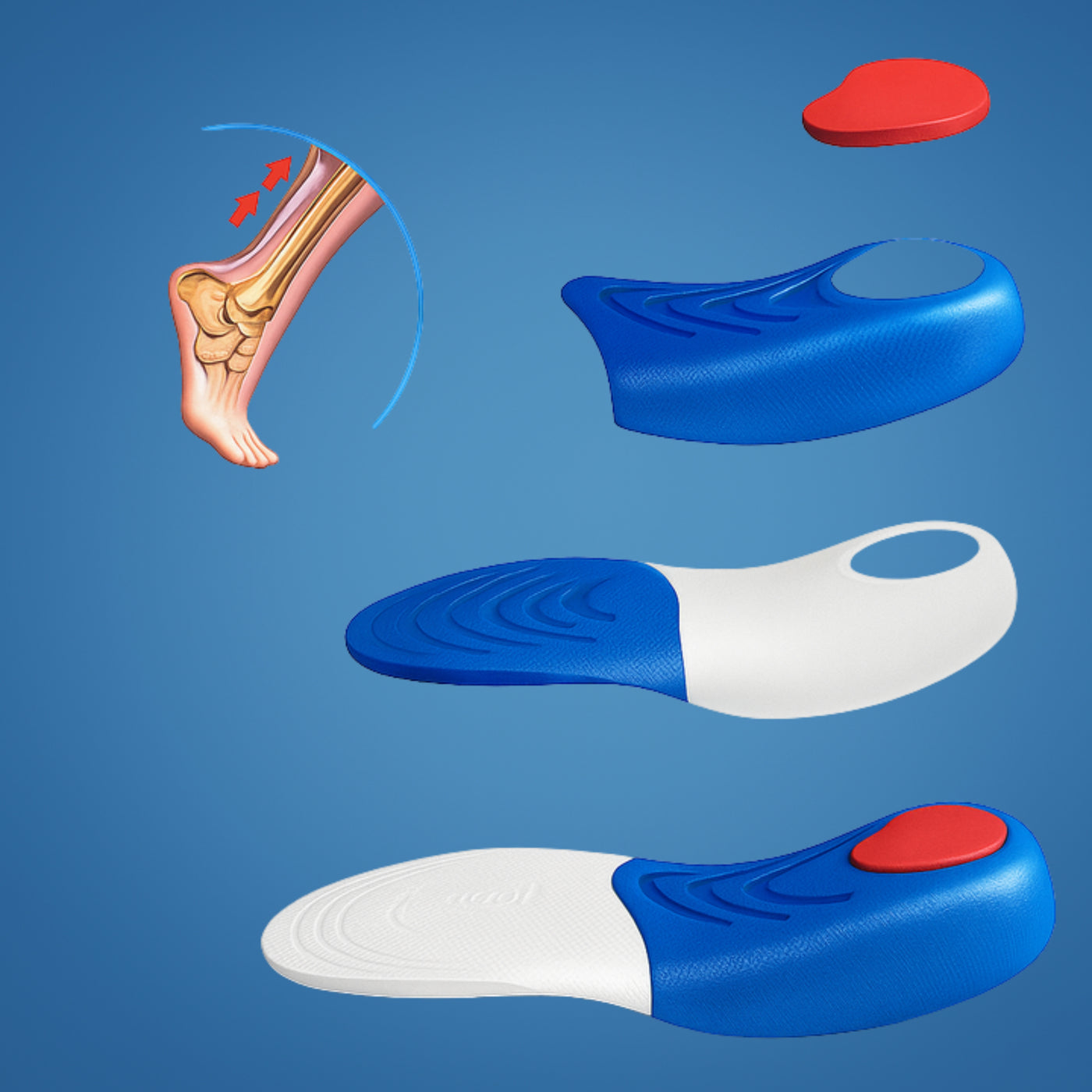 ArchMate | Kids Orthotic Insoles – Flat Feet Support – Firm Arch Structure – Comfort & Stability for Active Feet