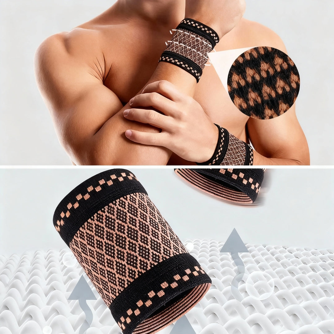 JointGuard | Wrist Support Brace – Copper‑Infused Compression for Wrist Pain Relief – Breathable Low‑Profile Sleeve for Everyday & Sports