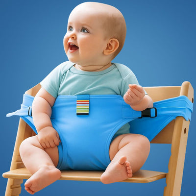 SeatGuard | Baby Chair Harness – Secure Adjustable Fit – Breathable Cotton Fabric – Portable Dining Safety Solution for Travelling Parents