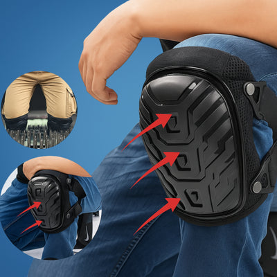 WorkGuard | Construction Knee Pads – Gel Cushion Impact Protection – Breathable Heavy-Duty Design – All-Day Comfort for Trades