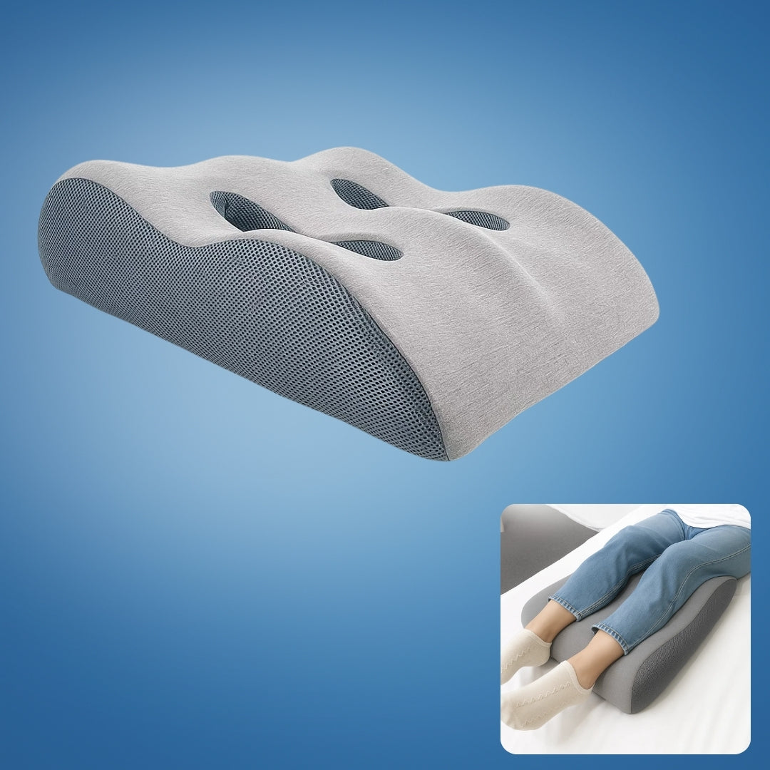 ElevateEase | Leg Elevation Pillow – Improve Circulation & Swelling Relief – Memory Foam with Breathable Cover – Tired Legs Support