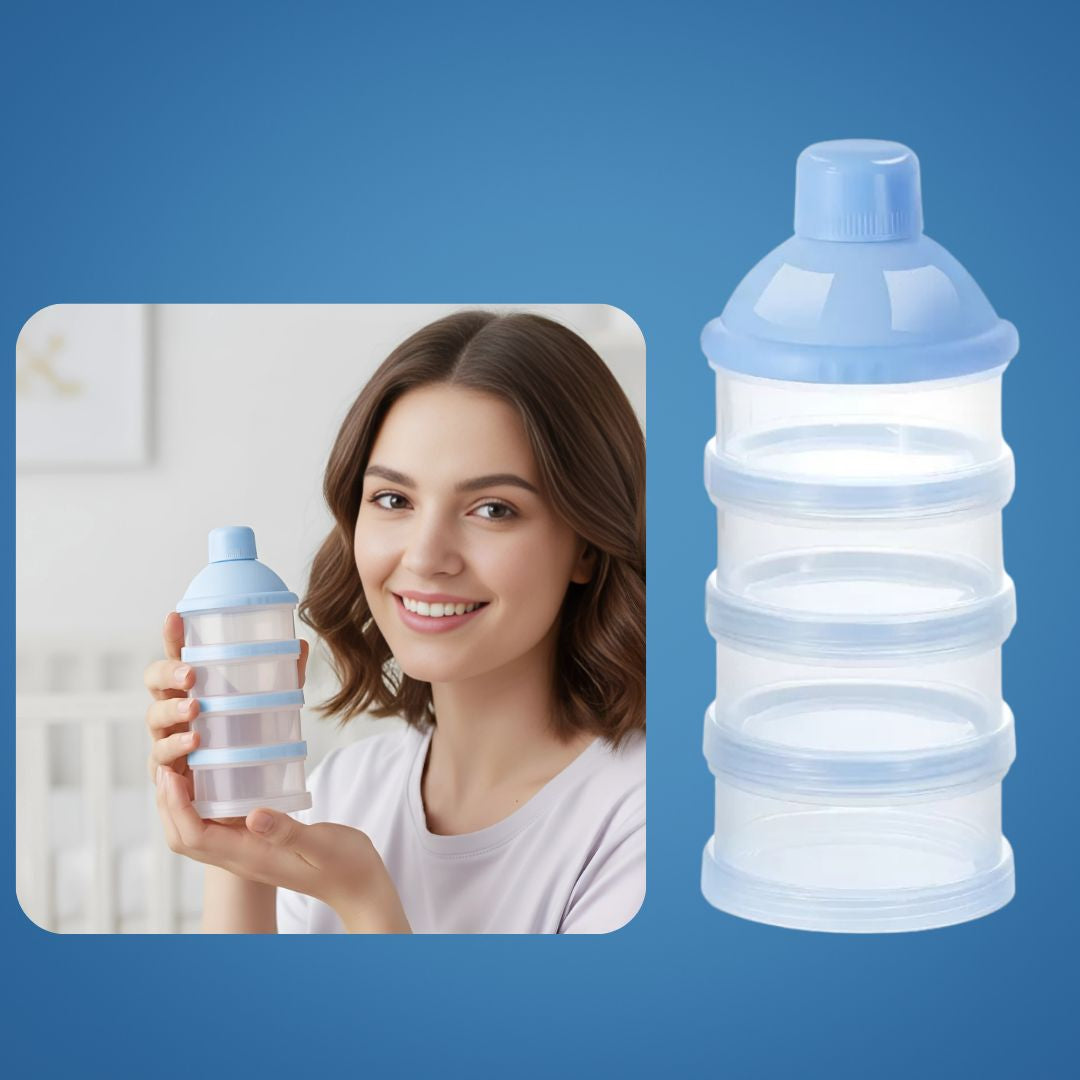 FreshStack | Milk Powder Dispenser – Spill-Proof – Airtight & Stackable – Hygienic Storage – Travel Ready – Quick Night-Feed Solution
