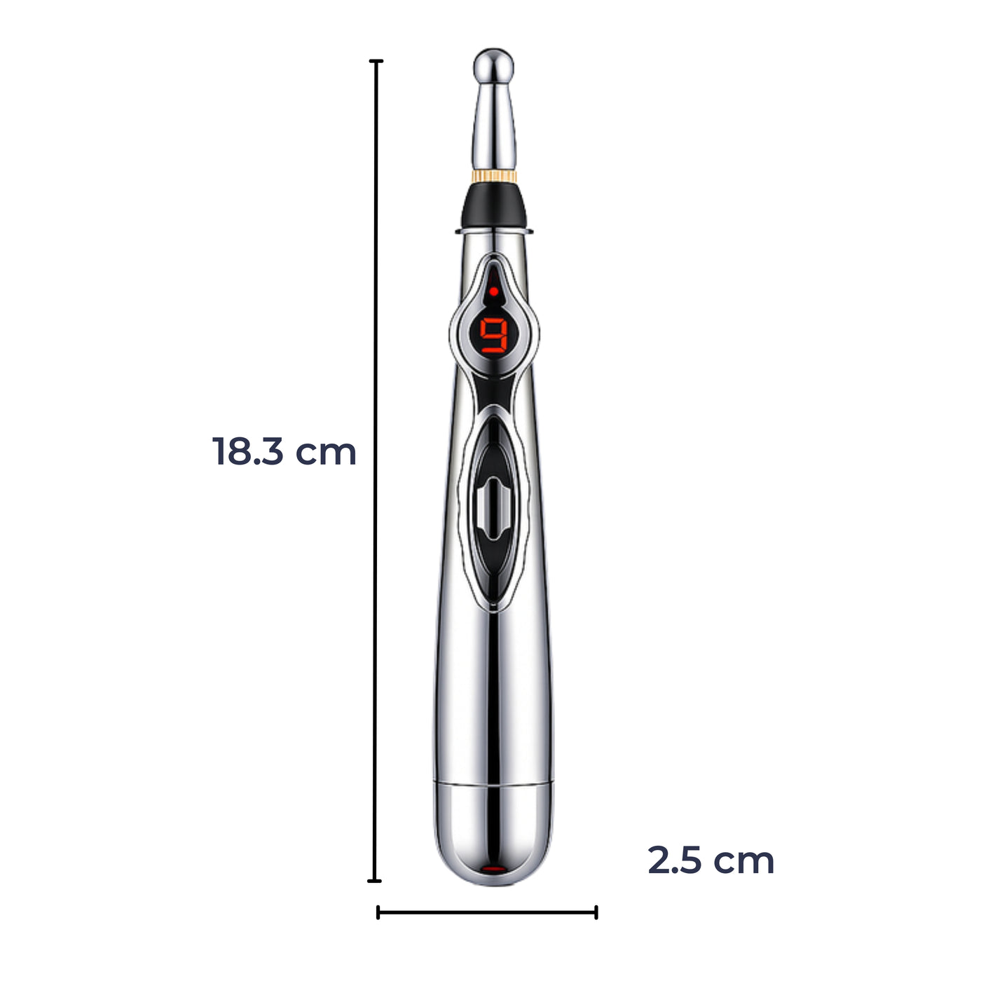 PulseCare | Pain Relief Acupuncture Pen – Drug-free Massage Therapy – Multi-head Design – Stress and Muscle Recovery