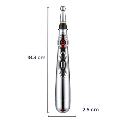 PulseCare | Pain Relief Acupuncture Pen – Drug-free Massage Therapy – Multi-head Design – Stress and Muscle Recovery