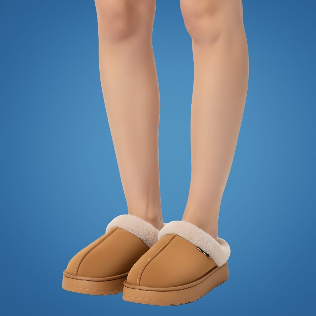SnugSole | Warm Slippers – Thick Cushioned Sole – Plush Lining – Non-Slip Design – Maximum Comfort & Foot Support for Women Indoors