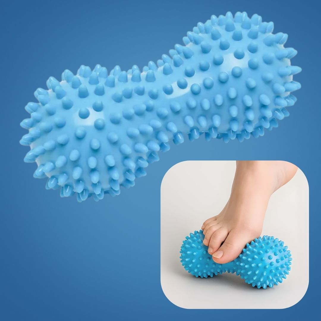 FlexiRelief | Peanut Massage Roller – Deep Tissue Muscle Relief – Firm Spiky Dual-Ball Design – Faster Recovery for Active Lifestyle