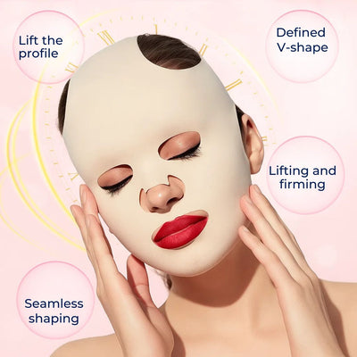 FirmLift | Anti‑Wrinkle Face Lift Mask – Reusable Compression – Soft Ergonomic Fit – Overnight Firming & Tightening for Mature Skin