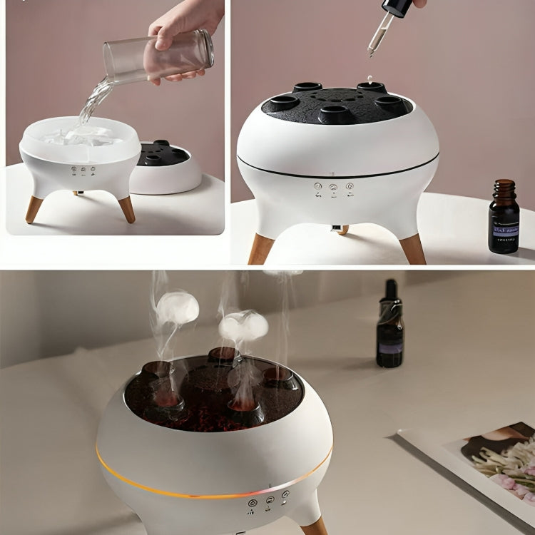 AirSoothe | Humidifier – Quiet LED Jellyfish Effect – Remote Control – Relieves Dry Skin & Congestion for Peaceful Sleep & Relaxation