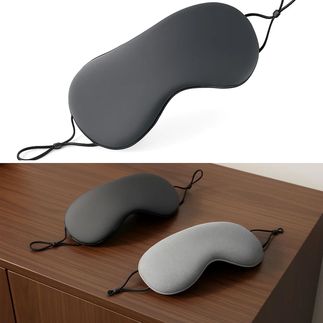SleepFlex | Sleep Eye Mask – Dual-Temperature Warm and Cool Sides – Full-Coverage Blackout Design – For Travellers and Light-Sensitive Sleepers