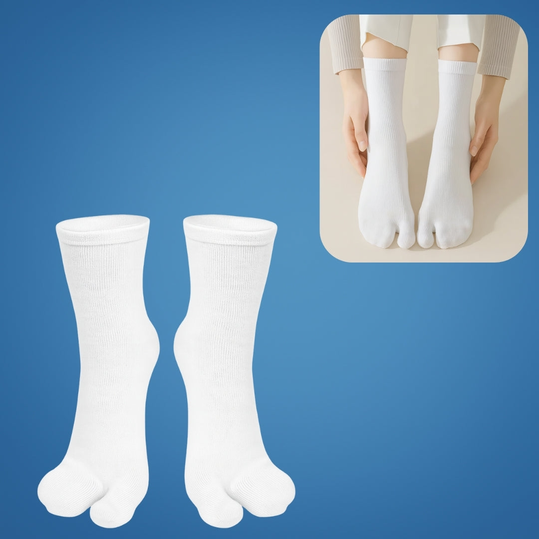 FootEase | Breathable Split-Toe Bunion Socks – Cushioned Support – Pain Relief – Reduces Swelling – Improves Alignment – All-Day Comfort