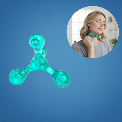 MuscleEase | Trigger Point Massage Ball – Deep Tissue Pain Relief – Compact Handheld – Relieves Knots & Tension in Back, Neck, Legs