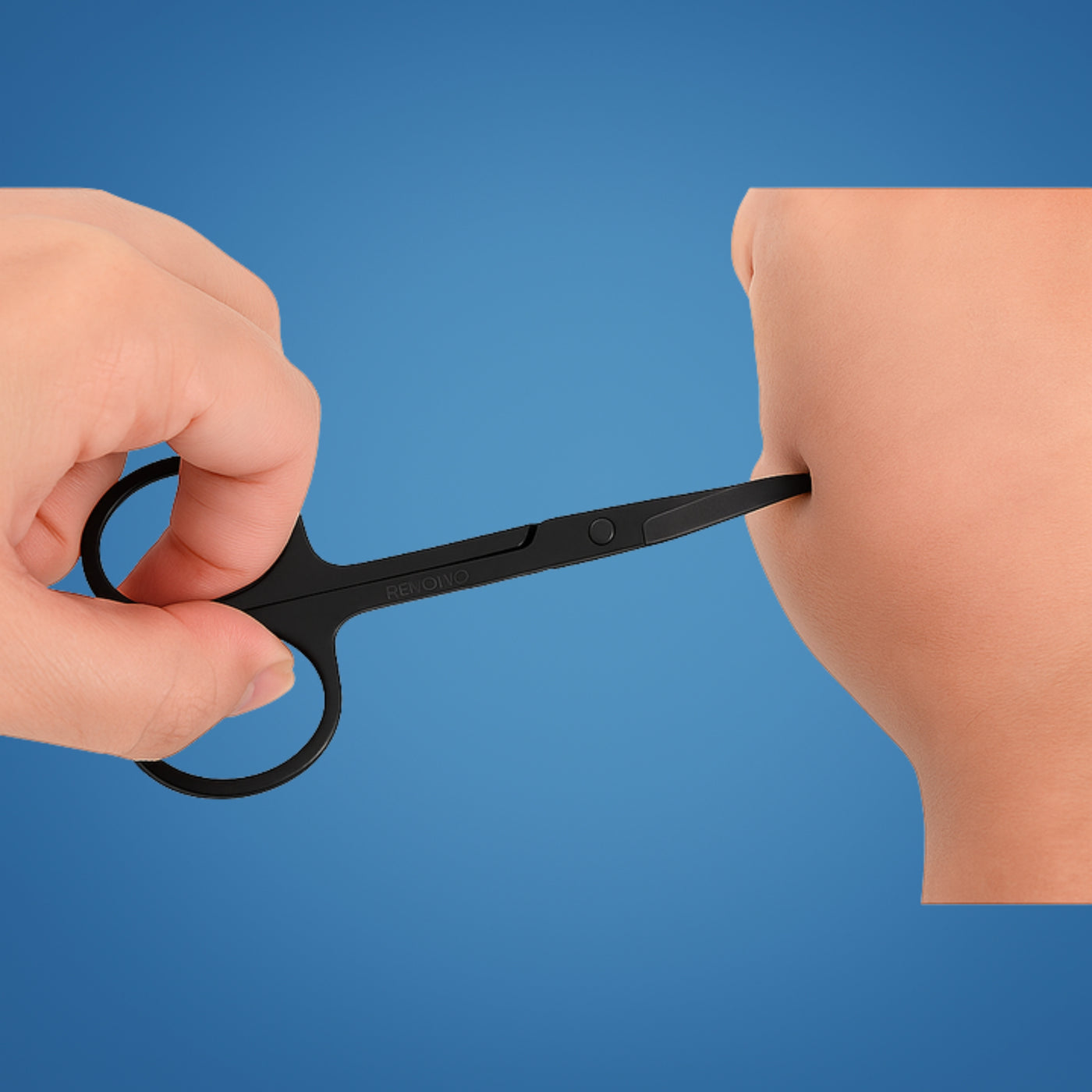 SafeTrim | Nose Hair Scissors – Rounded Tip Safety – Rust-Resistant Stainless Steel – Painless Grooming for Men & Women