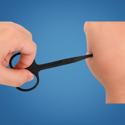 SafeTrim | Nose Hair Scissors – Rounded Tip Safety – Rust-Resistant Stainless Steel – Painless Grooming for Men & Women