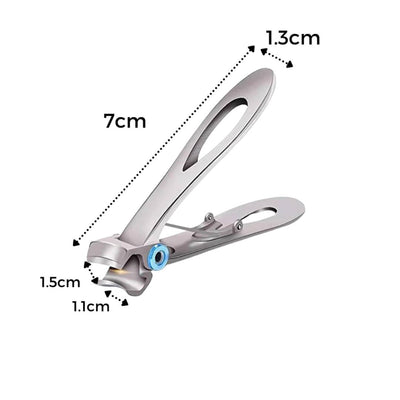 PrecisionTrim Stainless Steel Wide Jaw Nail Clippers | for Thick Nails - Sharp Blades - Ergonomic Design for Easy Nail Clipping