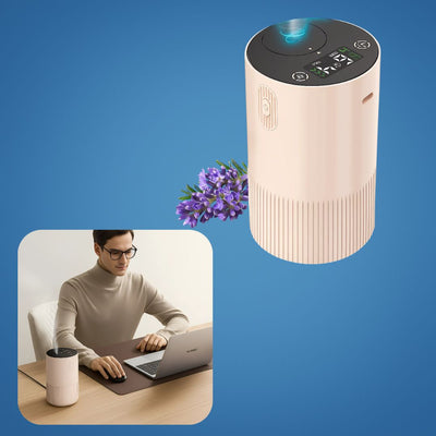 AuraEase | Portable Diffuser – Rechargeable Quiet Mist – 10 ml Silent Timer – Relaxing Aromatherapy for Sleep Stress Relief Office Travel