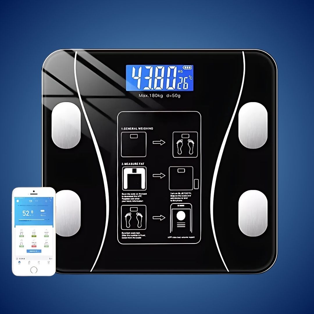 BodyMetrics Smart Body Composition Scale | BMI Fat Scale - Measures Weight - Calculates Body Fat - Tracks Fitness