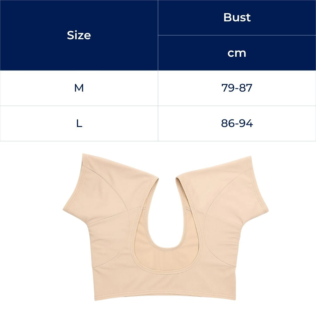 InvisiDry | Underarm Sweat Pad – Prevent Sweat Stains – Discreet Breathable Cotton Insert – Keep Clothes Fresh & Women Confident Daily