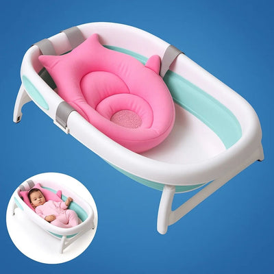 AquaNest | Baby Bath Support – Non-Slip Cushion – Quick-Drying Fabric – Newborn Safety
