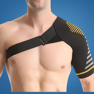 FlexShoulder | Shoulder Support Brace – Pain Relief & Joint Stability – Adjustable Breathable Compression Sleeve – Sports & Daily Wear