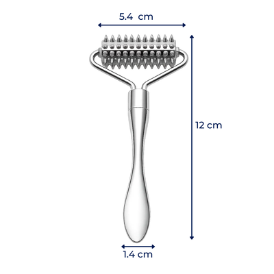 Relaxura | Acupuncture Massage Roller – Stress Relief – Stainless Steel – Improves Circulation – Muscle Pain Relief – Home Spa Self-Care